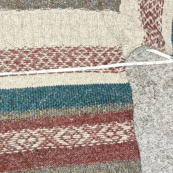 Vintage True Mark wool blend pullover long sleeve v-neck sweater - M - Picture 6 of 8